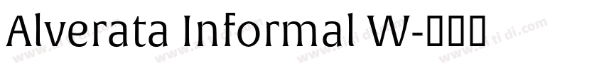 Alverata Informal W字体转换